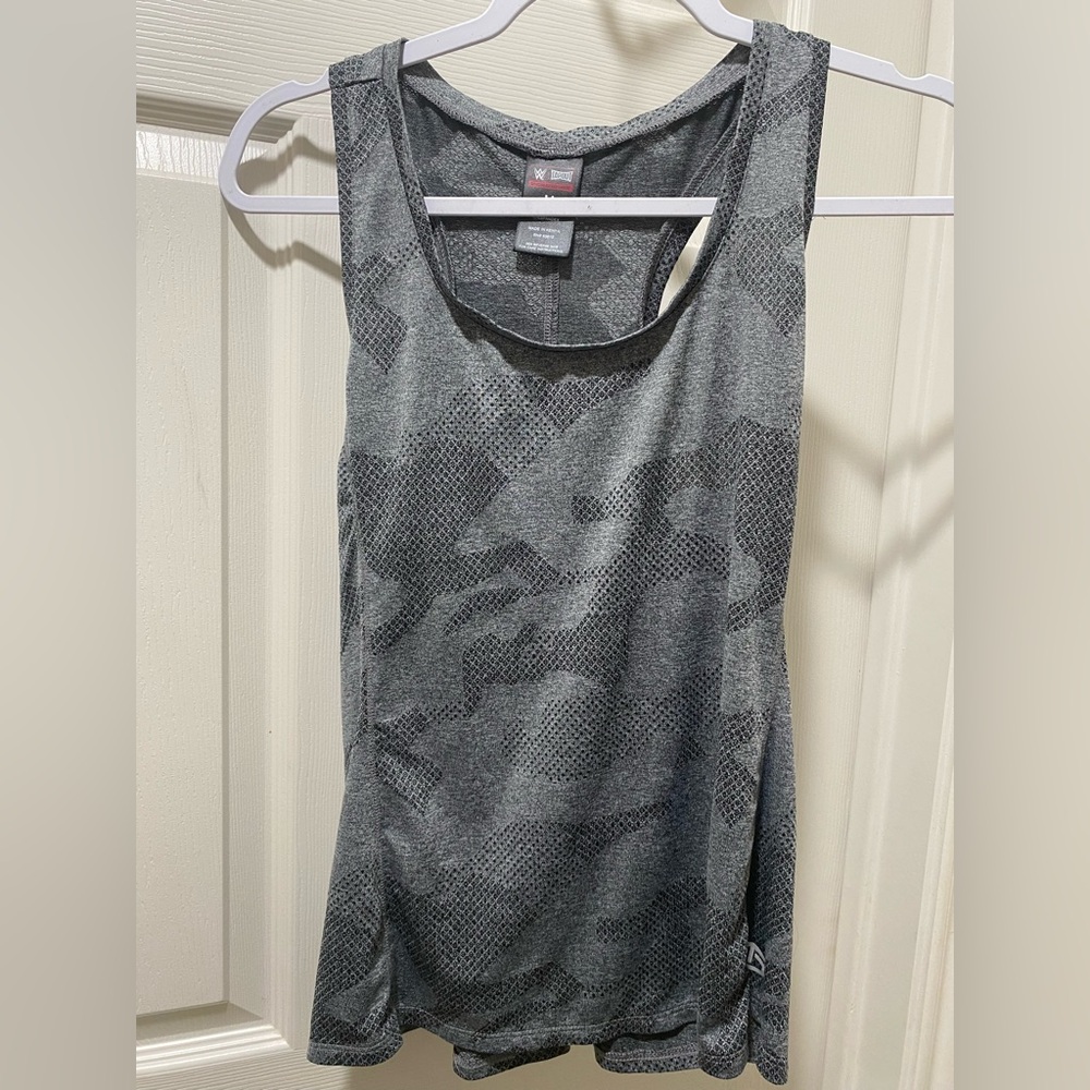Tapout Women's Gray Camo Racerback Tank Top